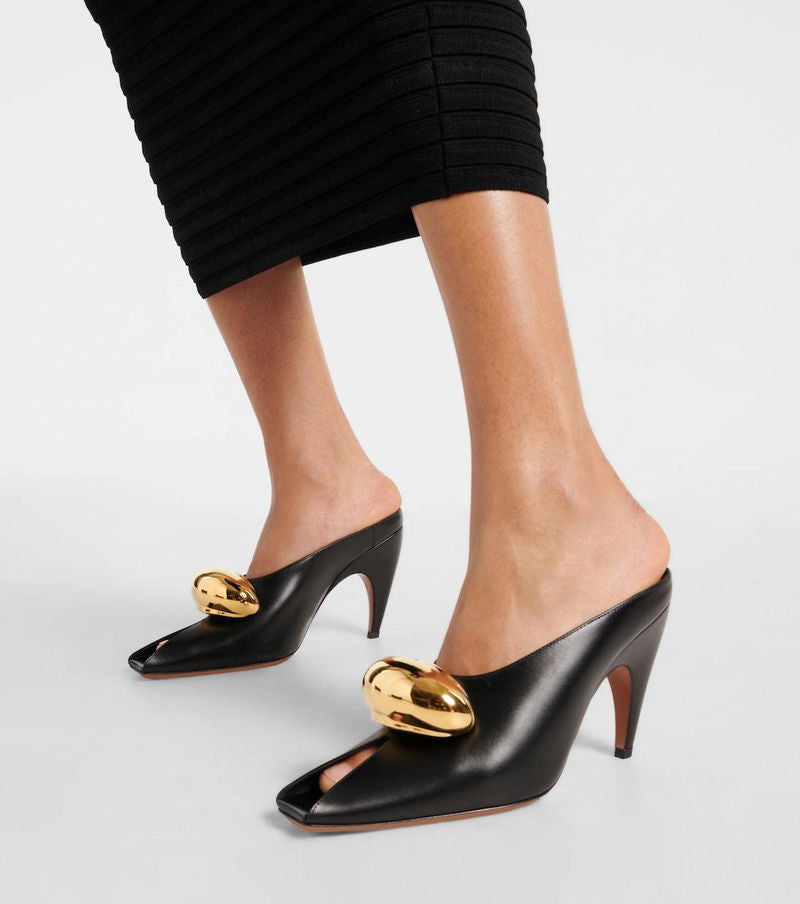 Metal Embellished Sandals