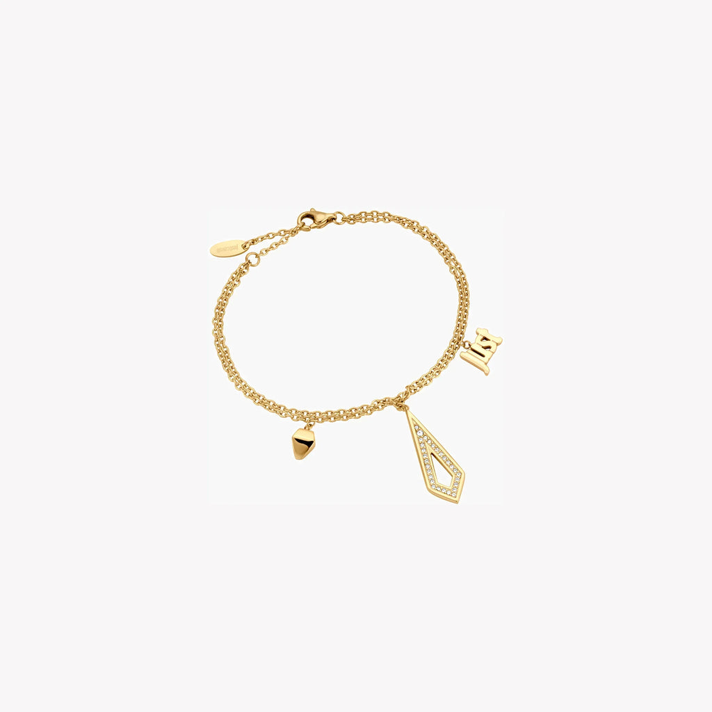 Just Cavalli Women's Gold Brass Bracelet, Gold | Jcbr00390200