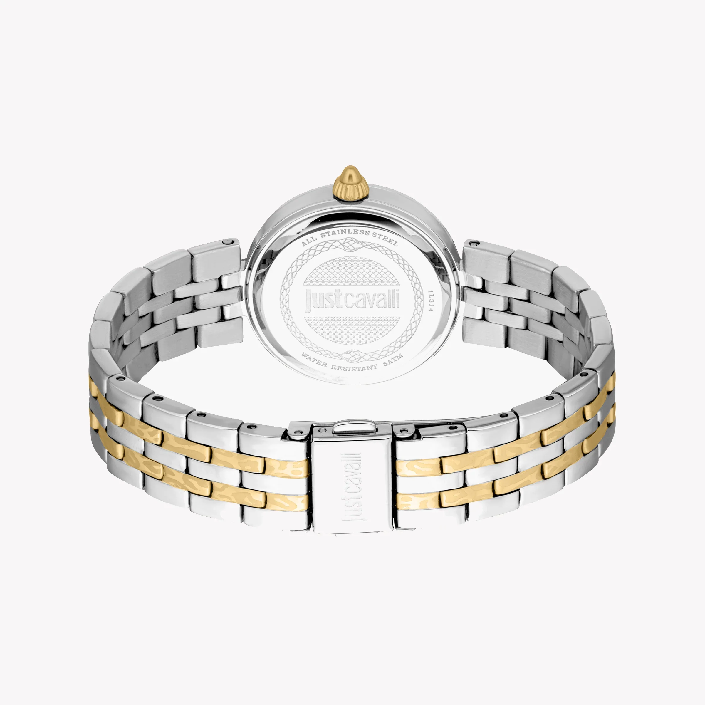 Just Cavalli Women's Two-Tone Watch, Silver Dial | Jc1l314m0085
