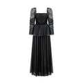 Elegant French Style Dress with Strapless Long Sleeve for Party and Banquet
