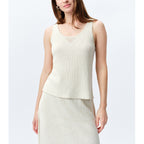 Elegante Knit Strap Top for Women, Casual and Charming, Simple Sleeveless Blouse
