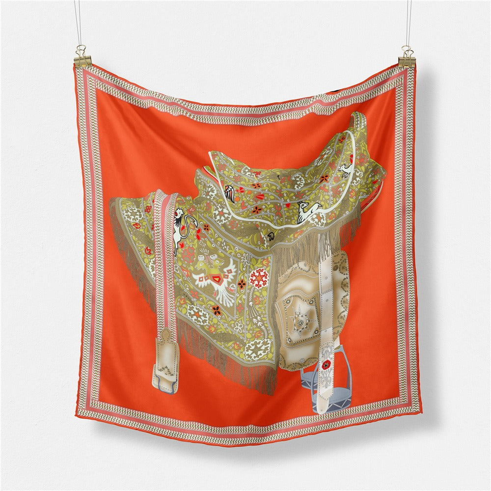Literary saddle scarf