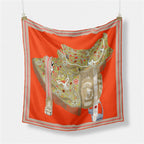 Literary saddle scarf