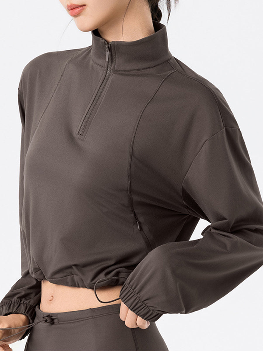 Elevate Zip Crop