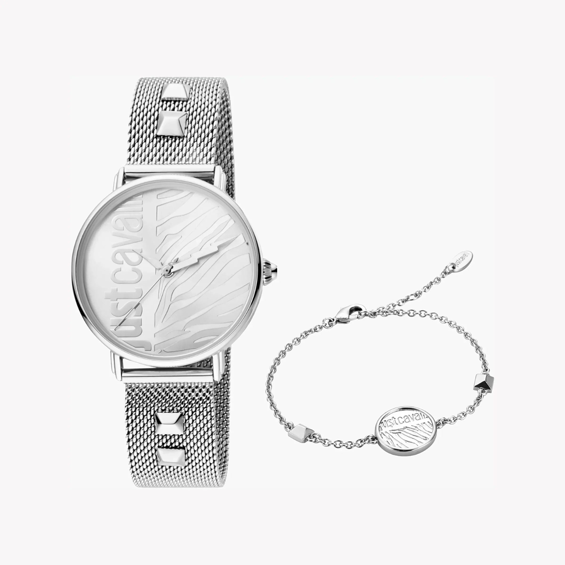 Just Cavalli Women's Silver Watch, Elegant Design | Jc1l077m0055