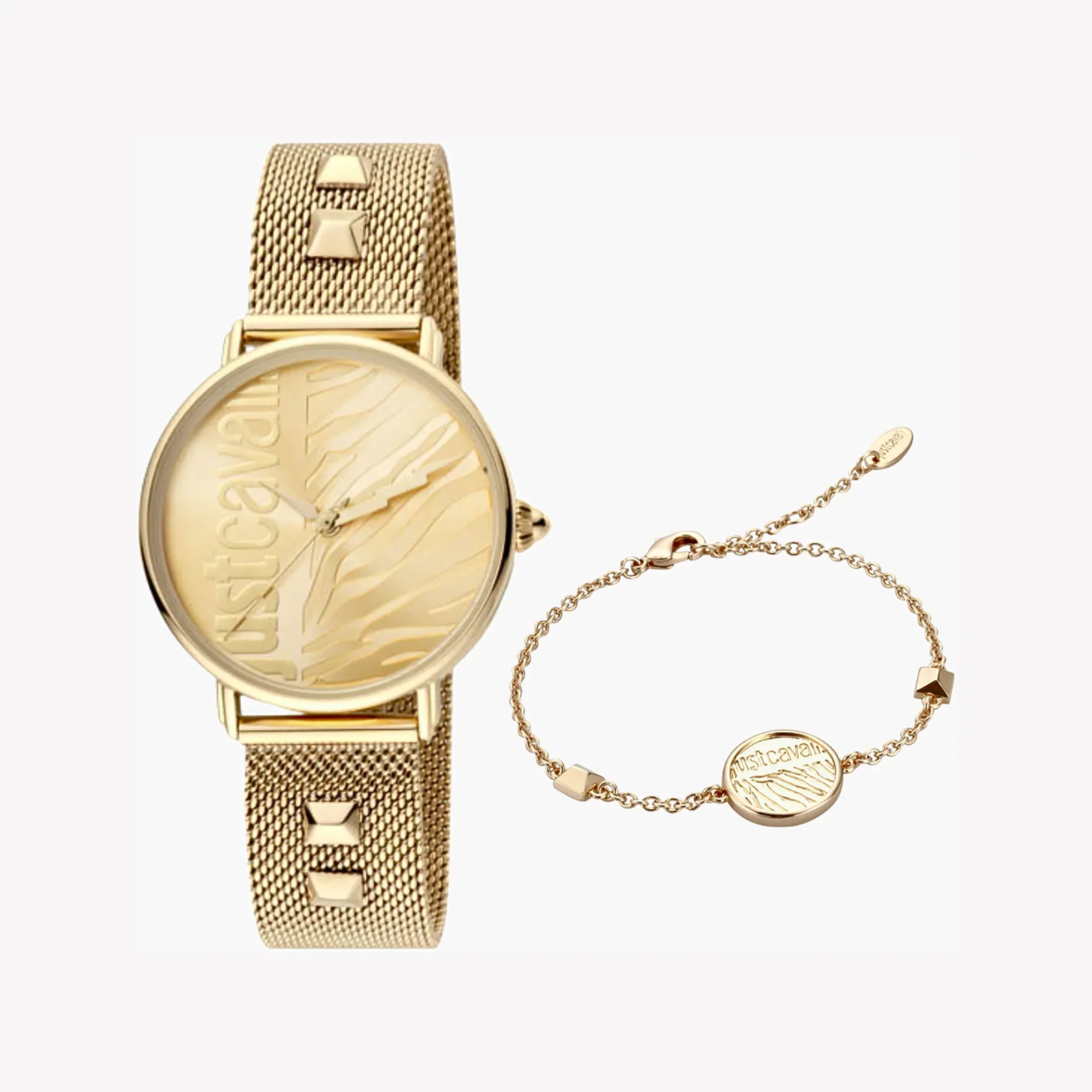 Just Cavalli Women's Gold Watch, Champagne Dial | Jc1l077m0075
