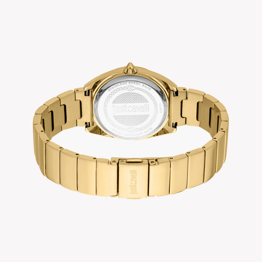 Just Cavalli Women's Gold Watch, Silver Dial | Jc1l329m0055