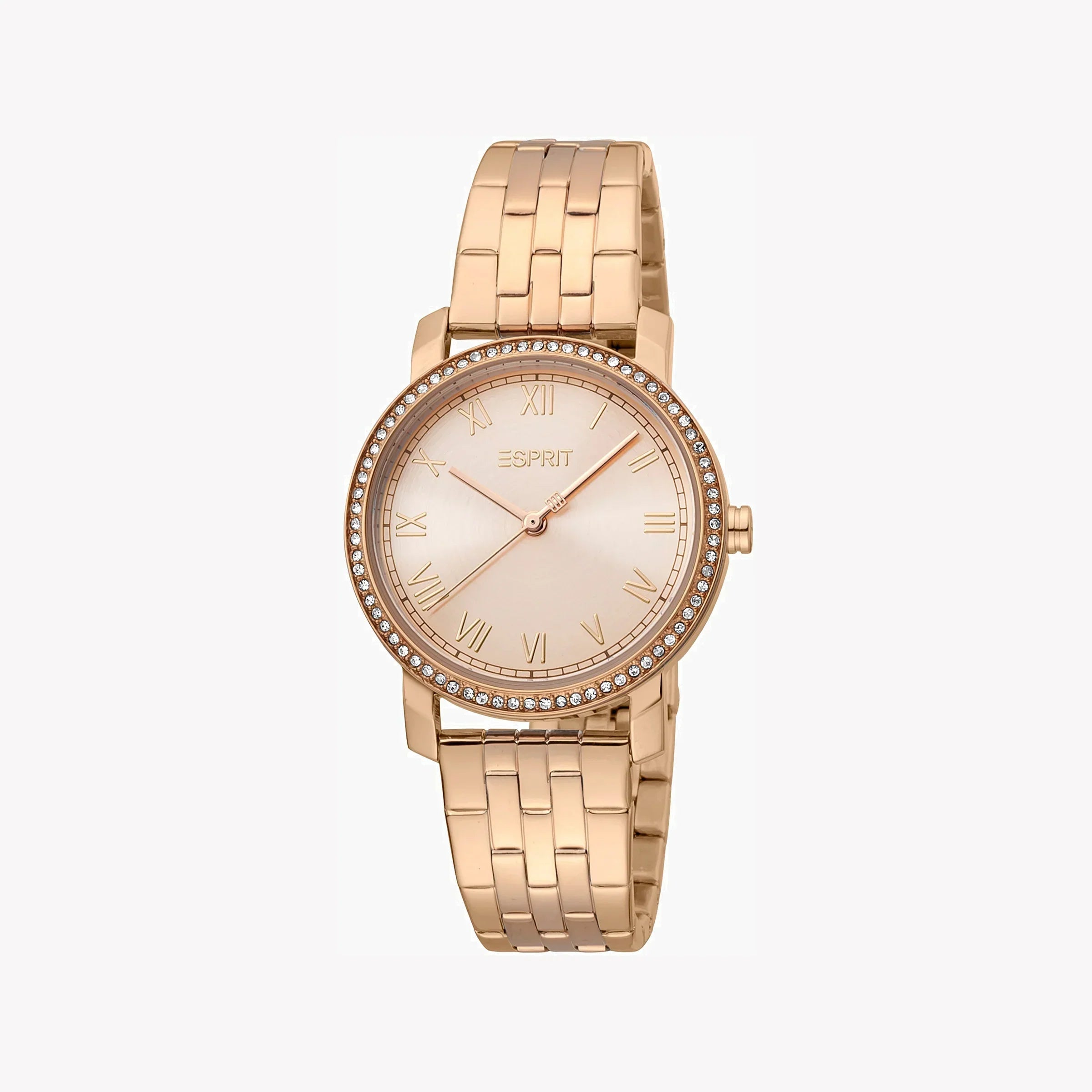 Esprit Women's Rose Gold Stainless Steel Watch, Round Case | Es1l202m0035