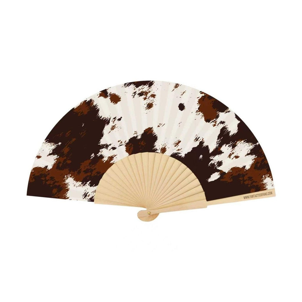 Cow Pattern Animal Print 23cm fan
