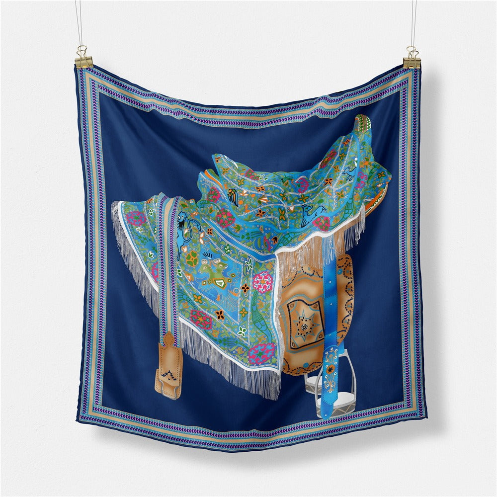 Literary saddle scarf