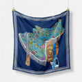 Literary saddle scarf