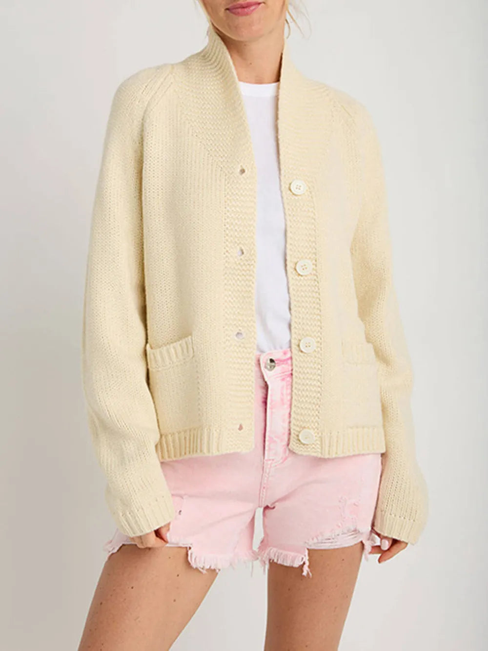 Lobster Button Up Long Sleeve Cardigan