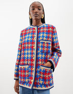 Plaid Tweed Coat