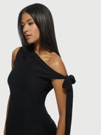 Oblique One-Shoulder Dress