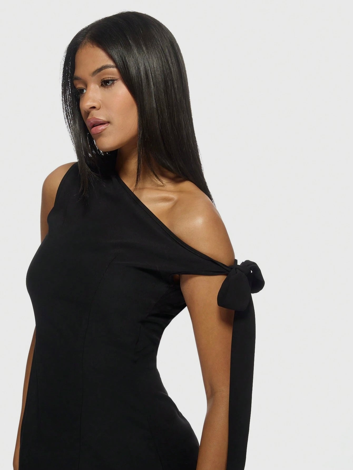 Oblique One-Shoulder Dress