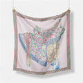 Literary saddle scarf
