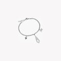 Just Cavalli Women's Brass Silver Bracelet, Eye-Catching Design | Jcbr00390100