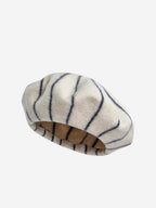 Wool Striped Beret