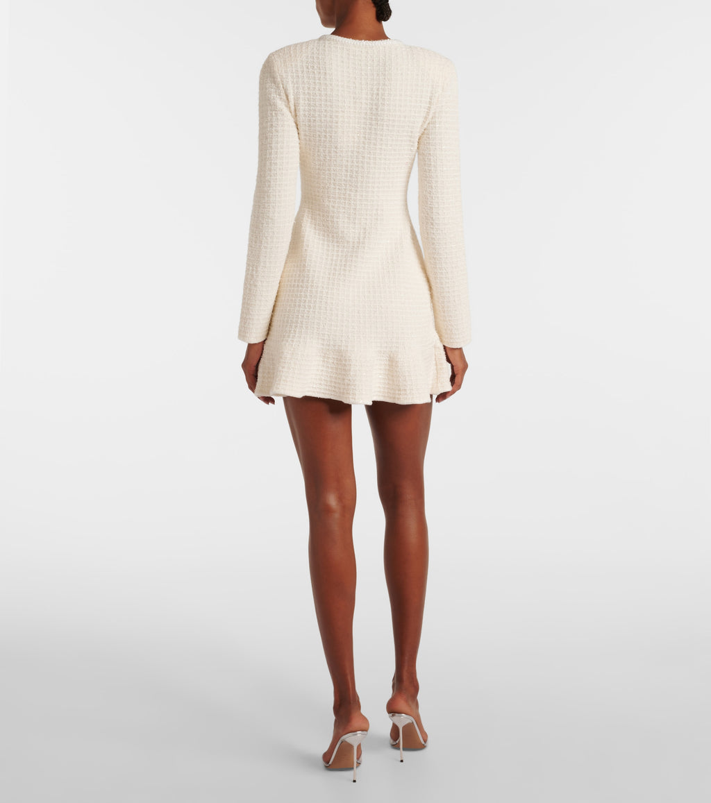 Buttoned ruffle dress
