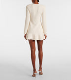 Buttoned ruffle dress