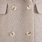 Street temperament, high-end woolen coat, women's winter new style, double breasted waist design, elongated jacket