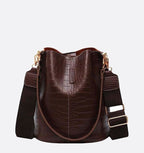 Croc Crossbody Bucket Bag