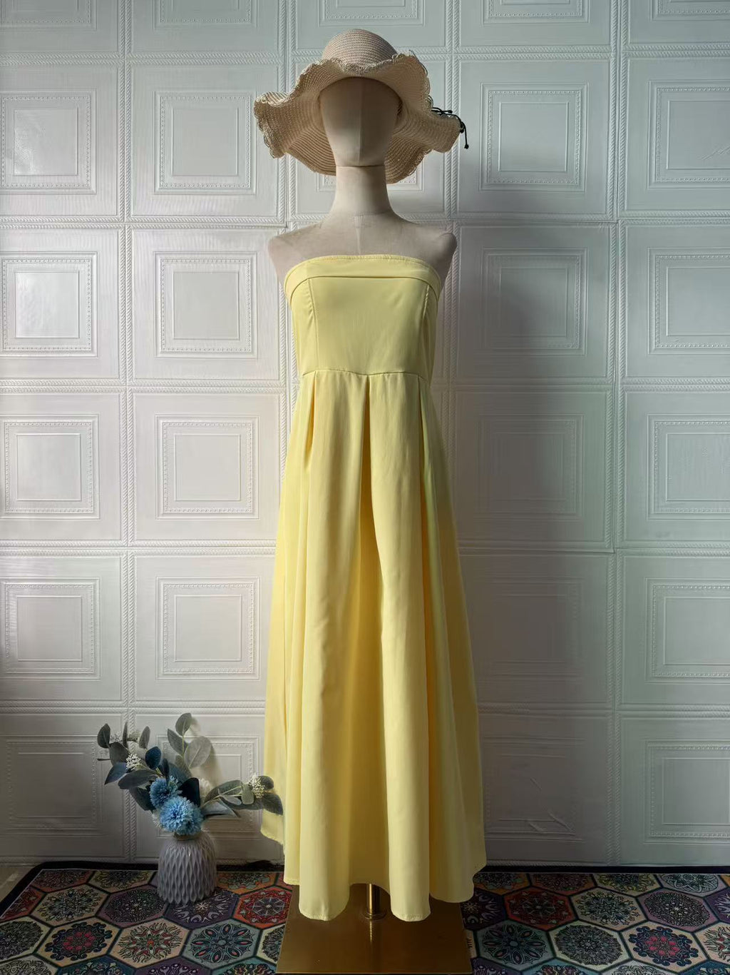 Elegant Minimalist Luxury Sleeveless Long Dress for Women Autumn Fashion Dress