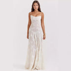 Lace Strap Backless Mini Dress for Women, New Fashion Autumn Fairy Dress, Casual Vacation Mid-Length Dress