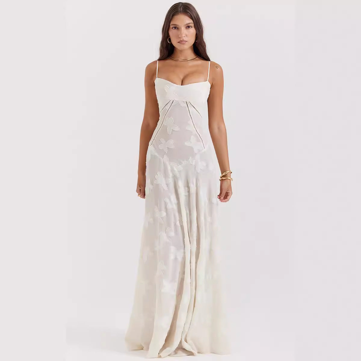 Lace Strap Backless Mini Dress for Women, New Fashion Autumn Fairy Dress, Casual Vacation Mid-Length Dress
