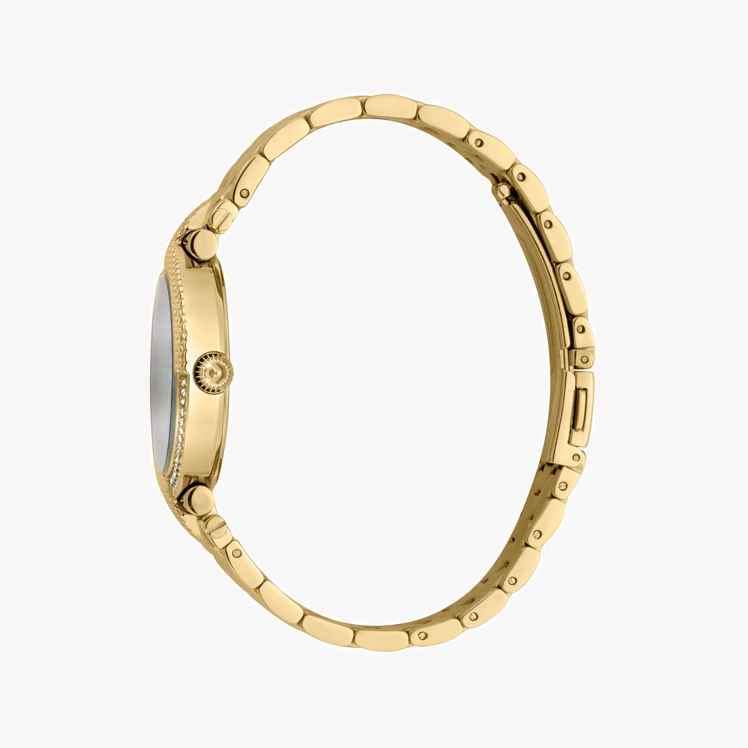 Just Cavalli Women's Gold Stainless Steel Watch, White Dial | Jc1l105m0085