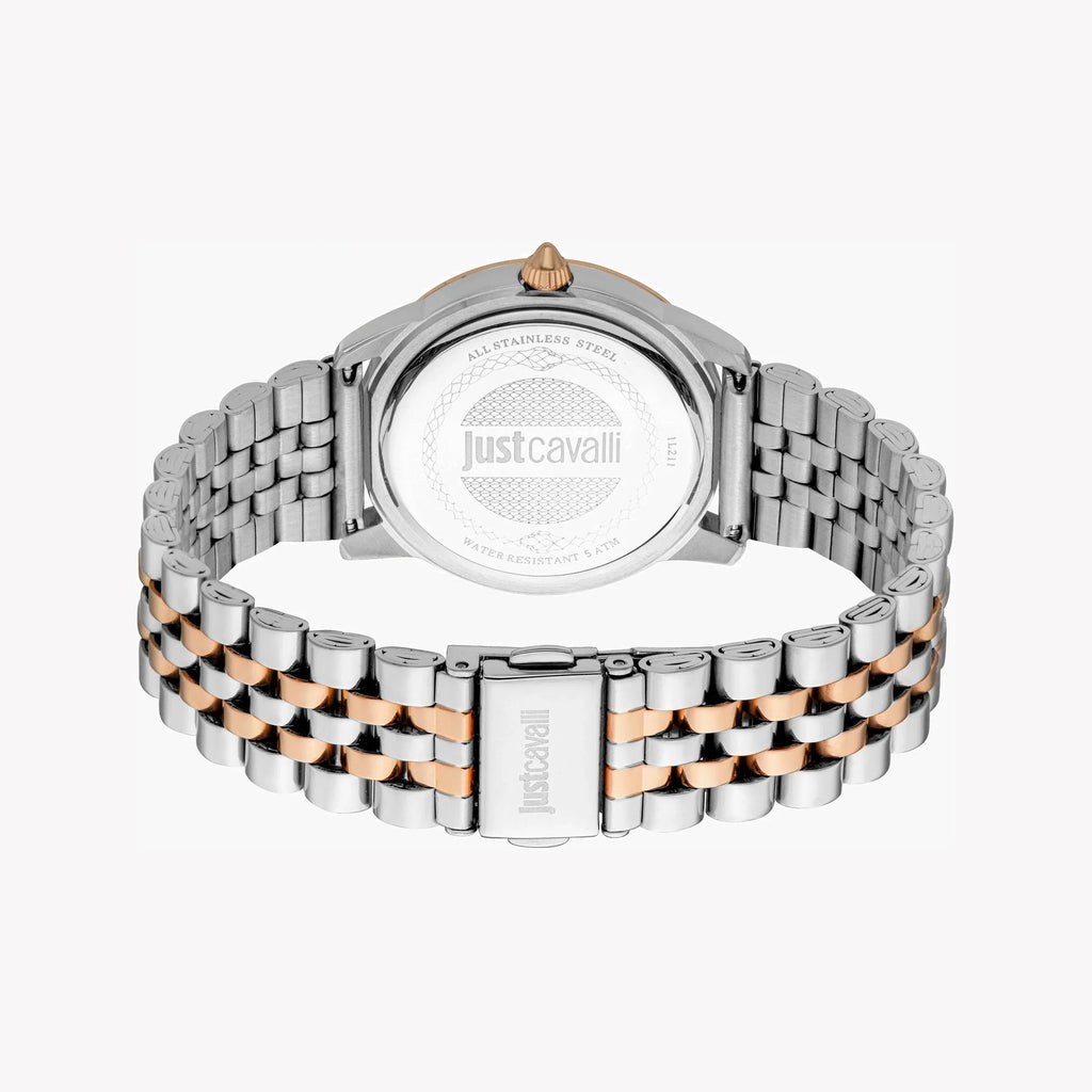 Just Cavalli Women's Stainless Steel Watch, Silver Dial | Jc1l211m0305