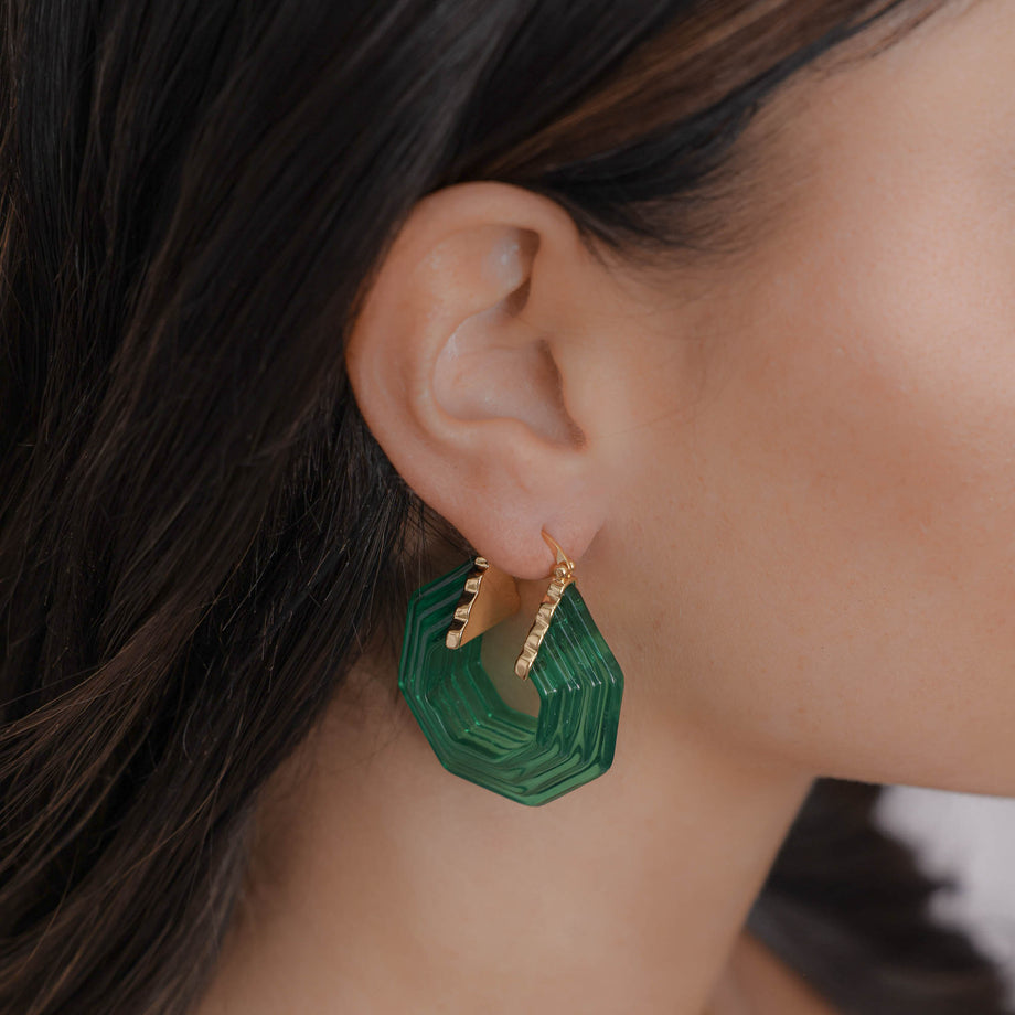 Geometric Goth Boho Earrings