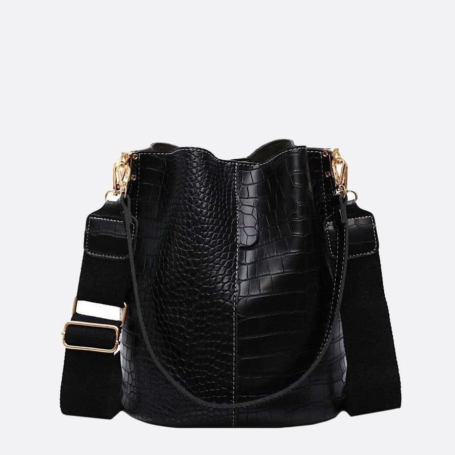 Croc Crossbody Bucket Bag