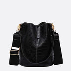Croc Crossbody Bucket Bag