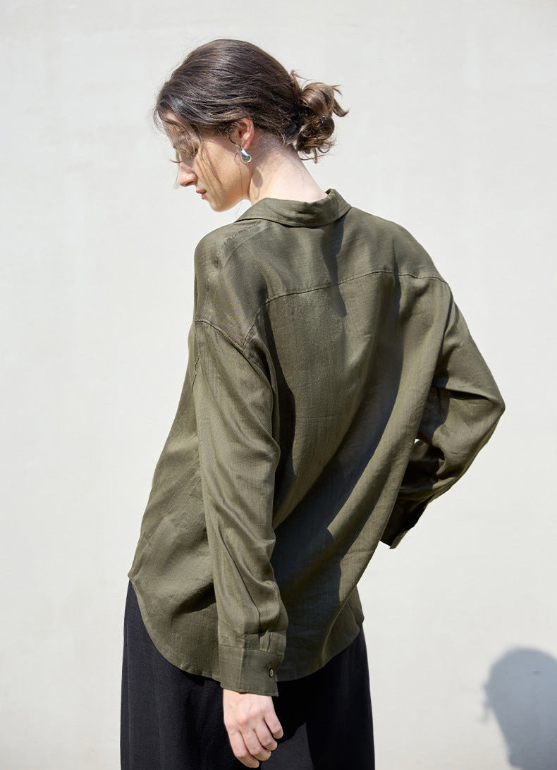 VintageLinen Loose Blouse