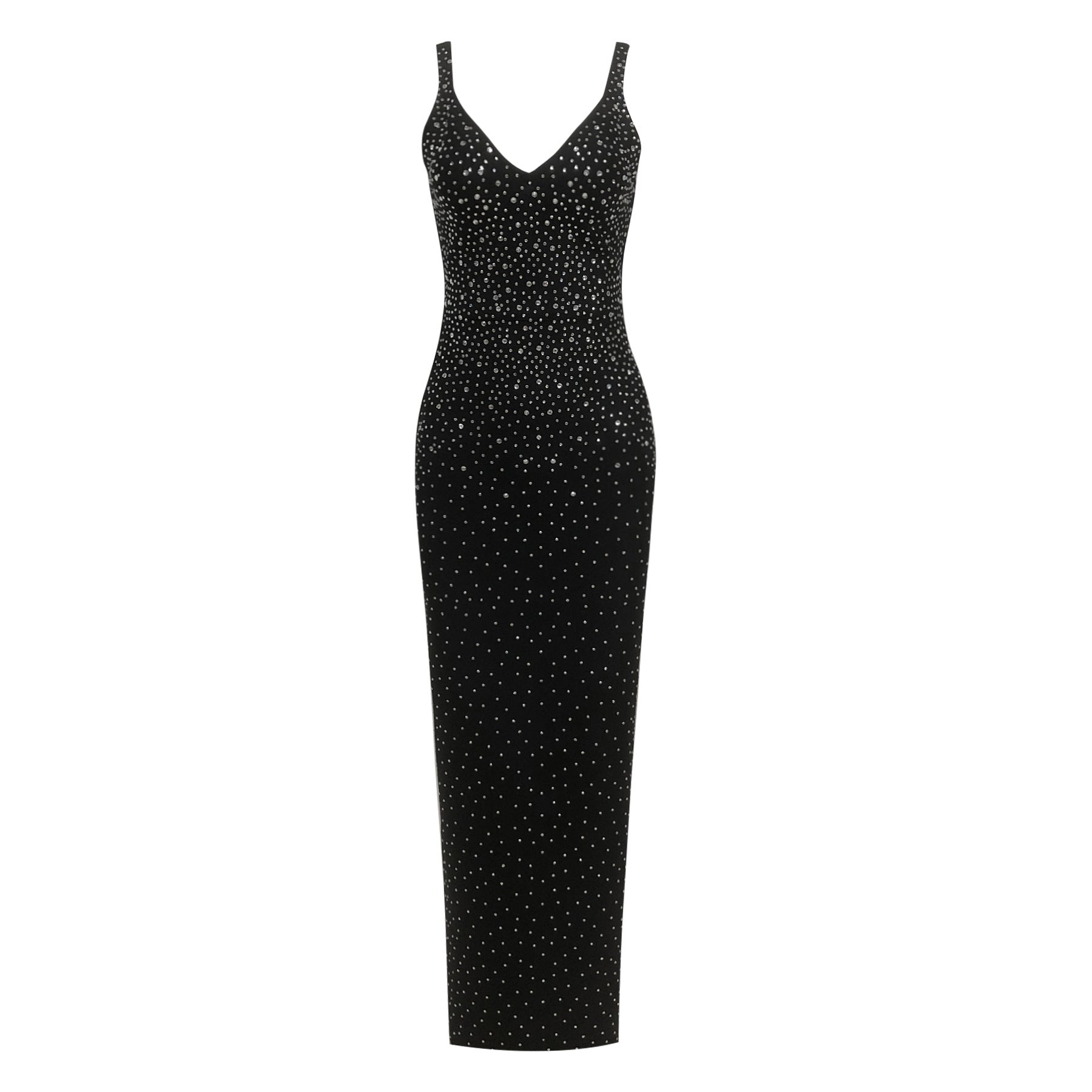 Diamond backless long dress