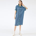 Spring Hearts Love Printed Dress Cardigan Button Dress Elegant Flare Sleeve Designer Clothing 8958