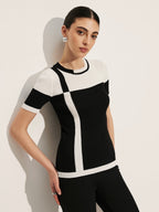 Patchwork Knit Top