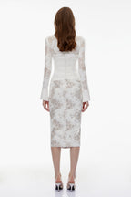 lace embroidered dress