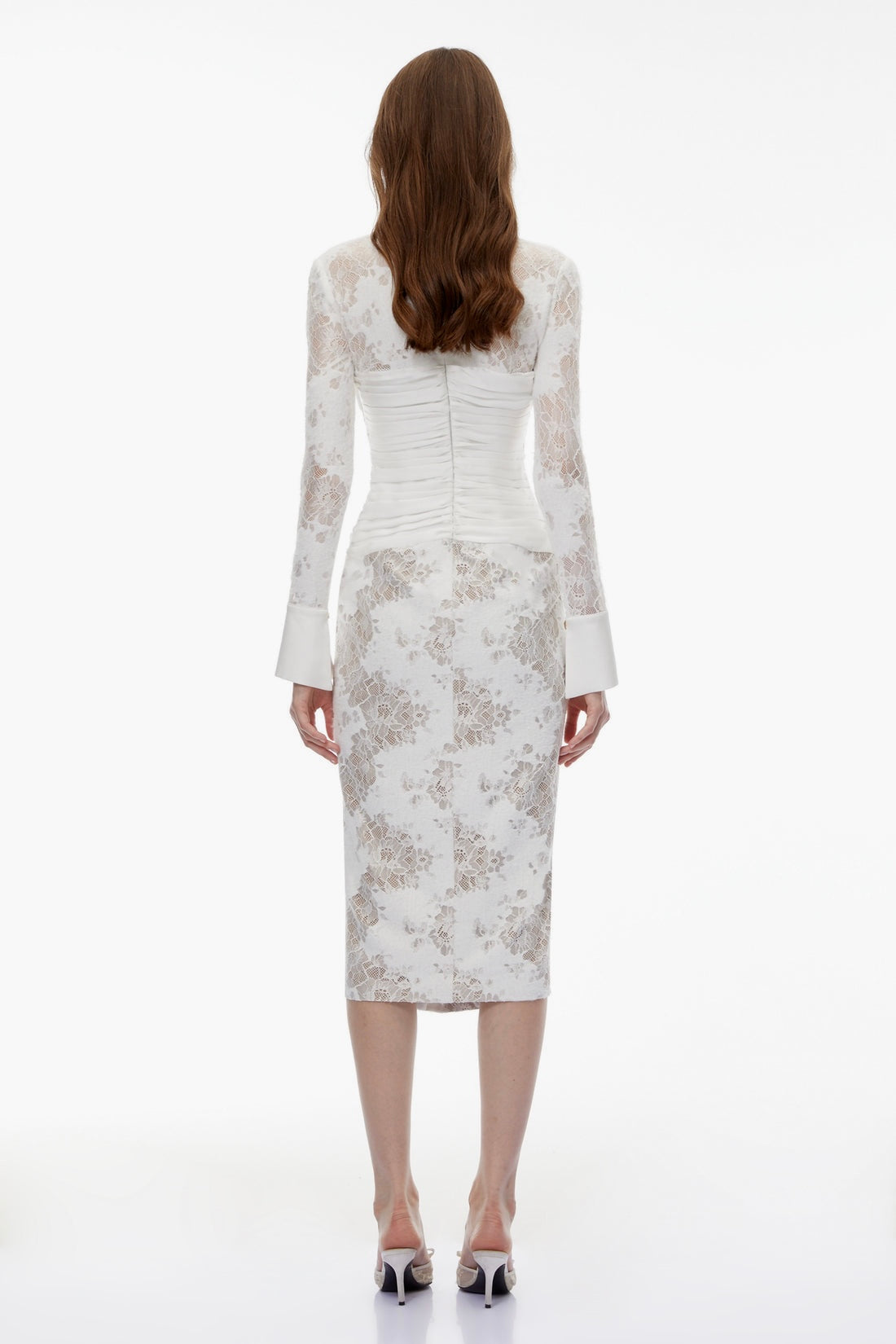 lace embroidered dress