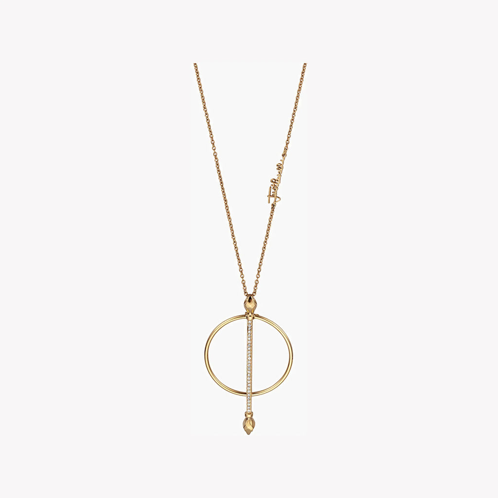Just Cavalli Women's Gold Brass Necklace, Gold | Jcnl00410200