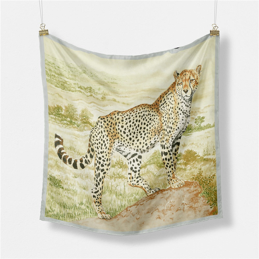 Printed mesh scarf