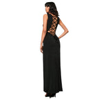 Pure desire sexy dress with backless design and high waist long skirt