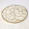 White Agate LazySusan | Countertop | Turntable | Centrepiece |