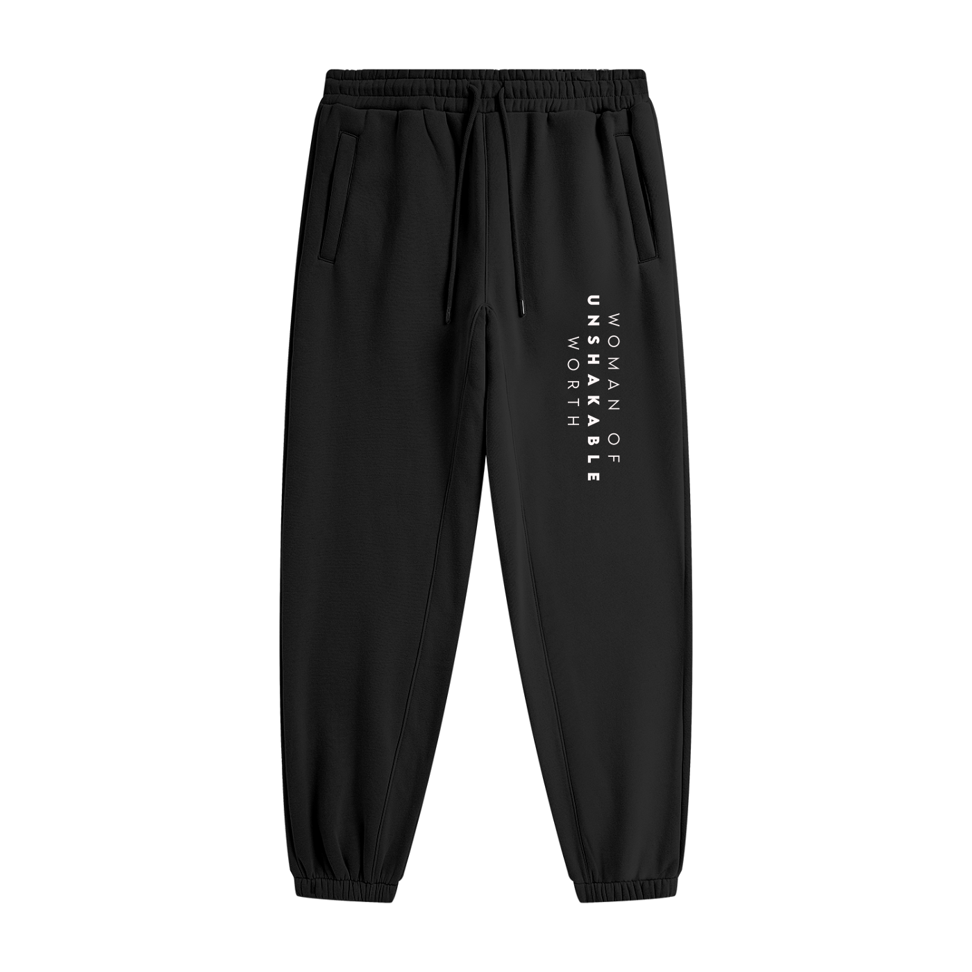 woman of unshakable worth Fleece Joggers