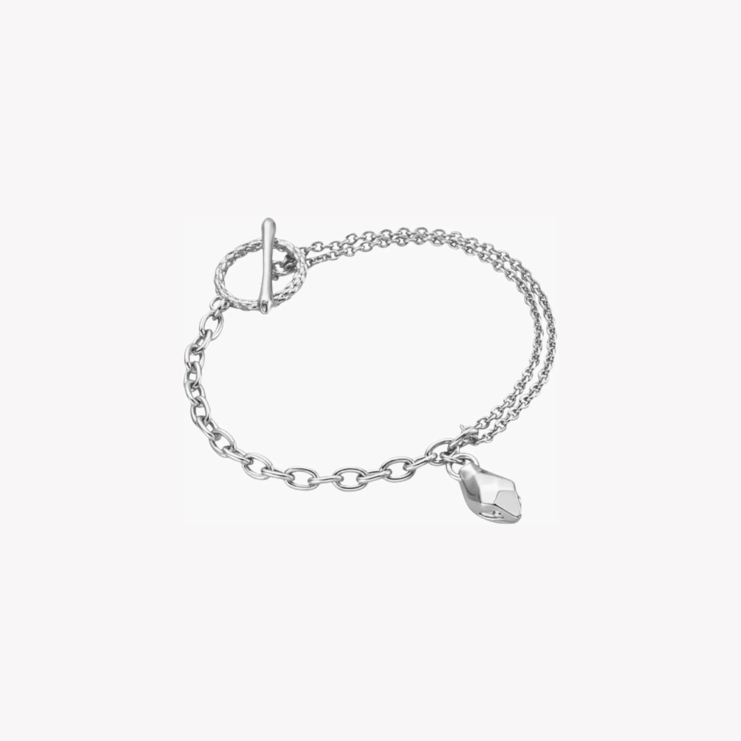 Just Cavalli Women's Silver Stainless Steel Bracelet, Silver | Jcfb00130100