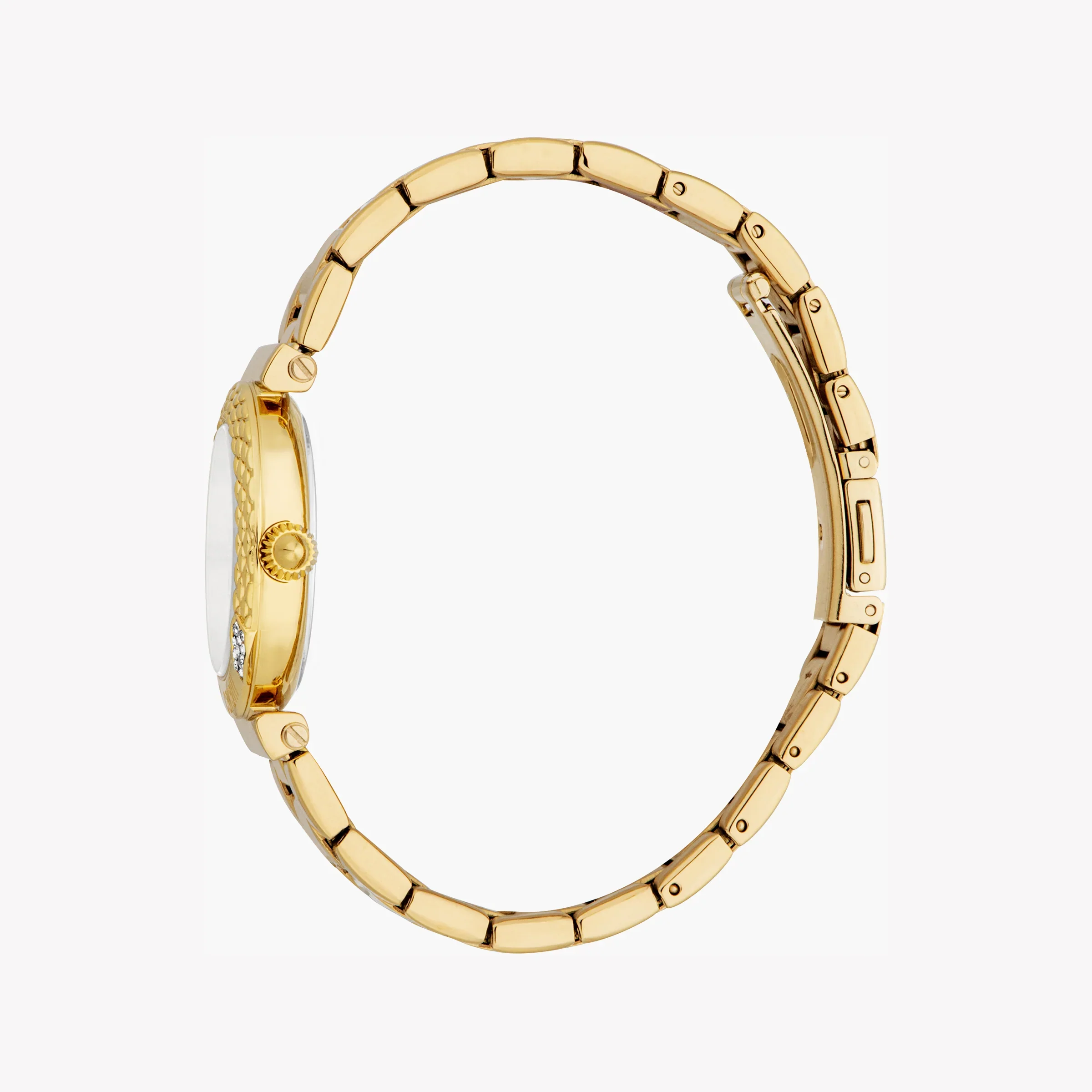 Just Cavalli Women's Gold Stainless Steel Watch, Silver Dial | Jc1l332m0055