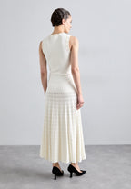 Pearl bead knit dress
