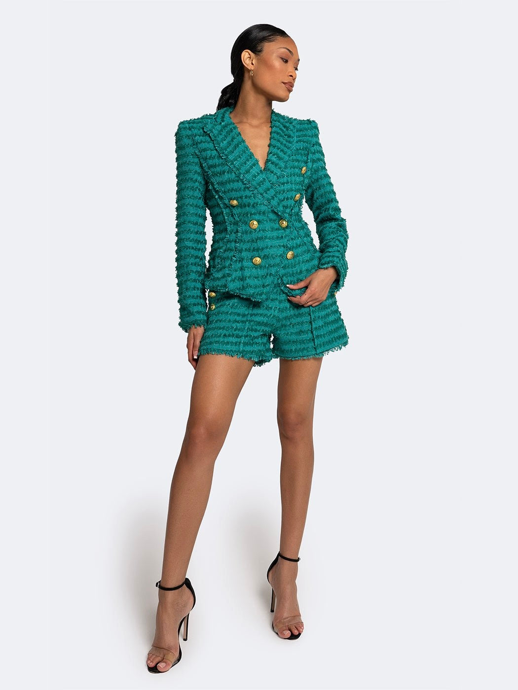 Tweed Bodycon Blazer