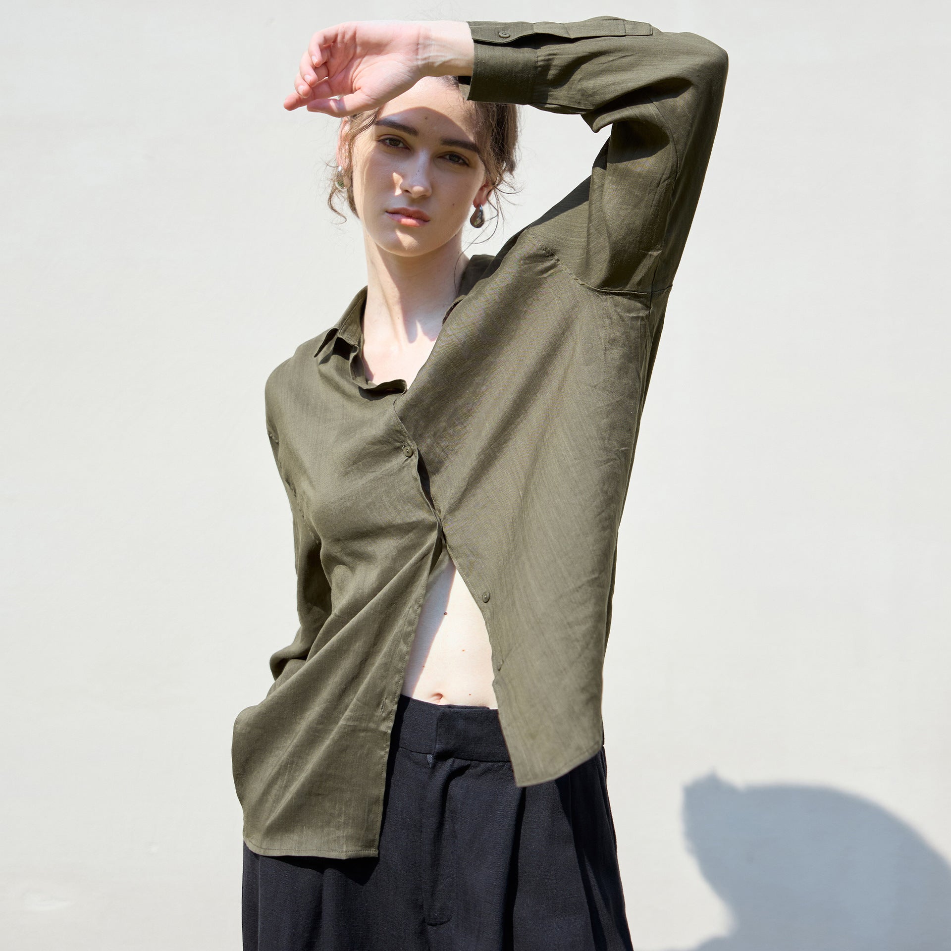 VintageLinen Loose Blouse